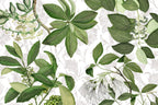 Hedycarya tablecloth premium linen in 110x110 cm with digitally printed decorative design