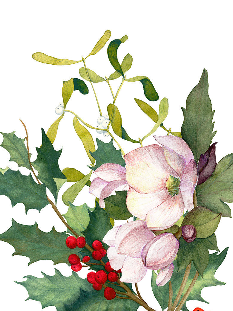 Kitchen Towels Helleborus 100% Made in Italy The Napking