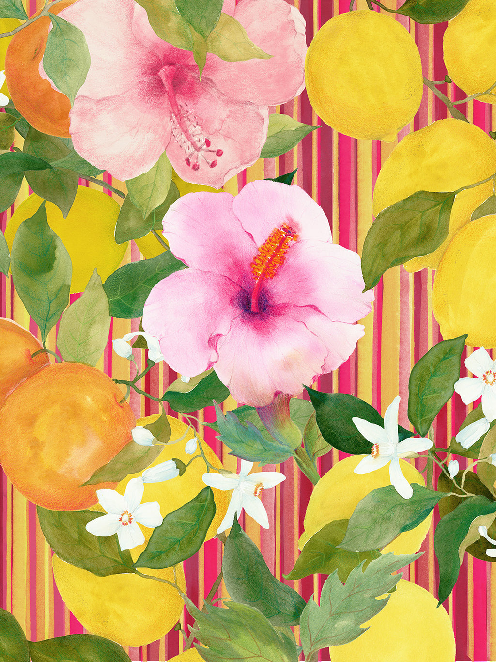 Kitchen Towels «Ibiscus», Premium Quality Linen 100% Made in Italy - The Napking