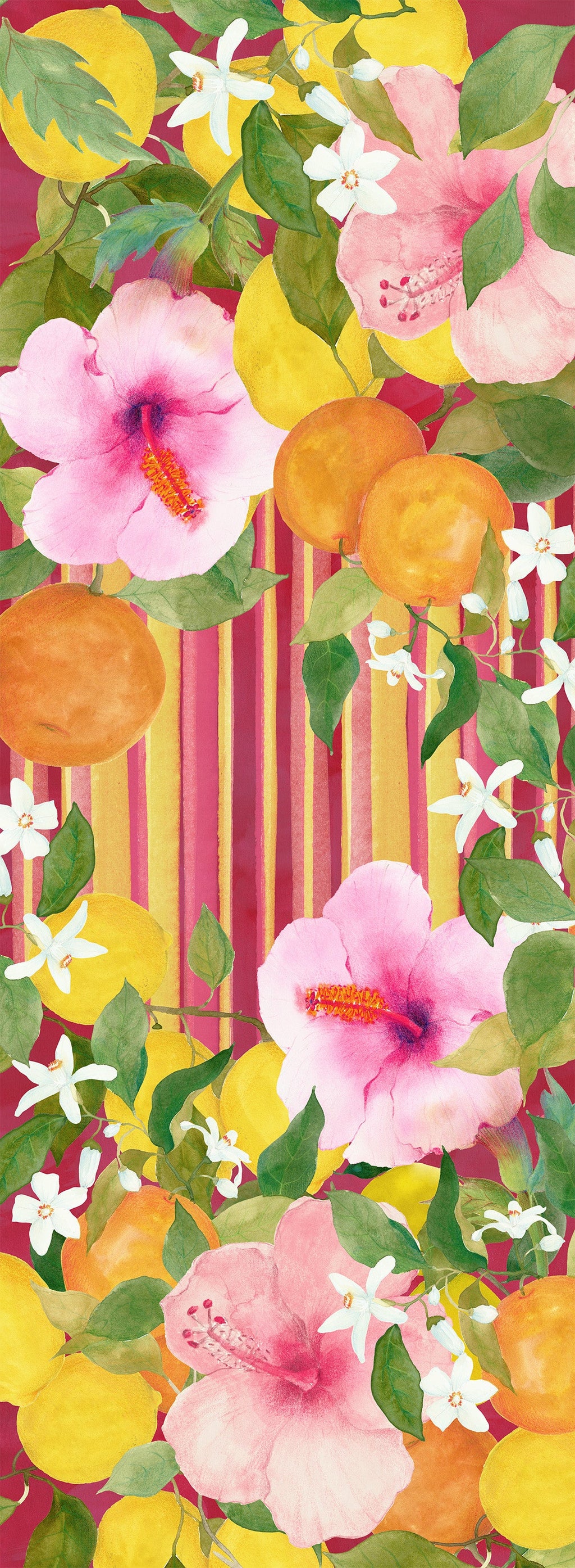 Premium Linen Runner «Ibiscus» 100% Made in Italy - The Napking