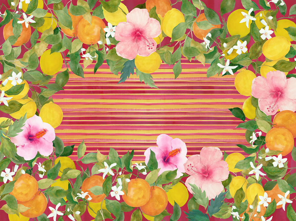 Tovaglia in lino pregiato «Ibiscus» 100% Made in Italy