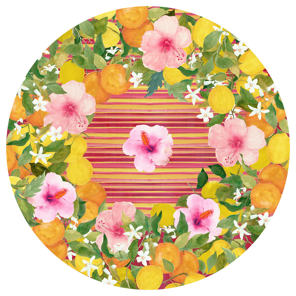 Tovaglia in lino pregiato «Ibiscus» 100% Made in Italy