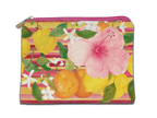 Cotton Trousse «Ibiscus», 100% Made in Italy - The Napking