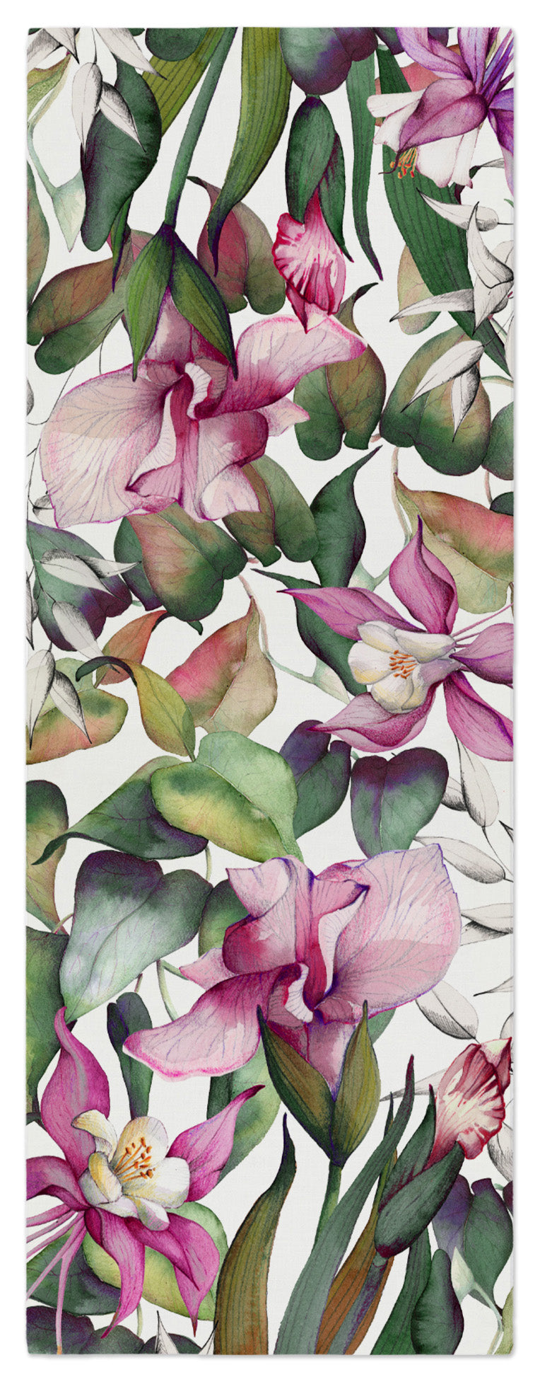 Cotton Satin Runner «Iris» 100% Made in Italy