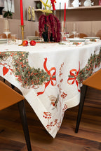 Linen Tablecloth «Janine», 100% Made in Italy