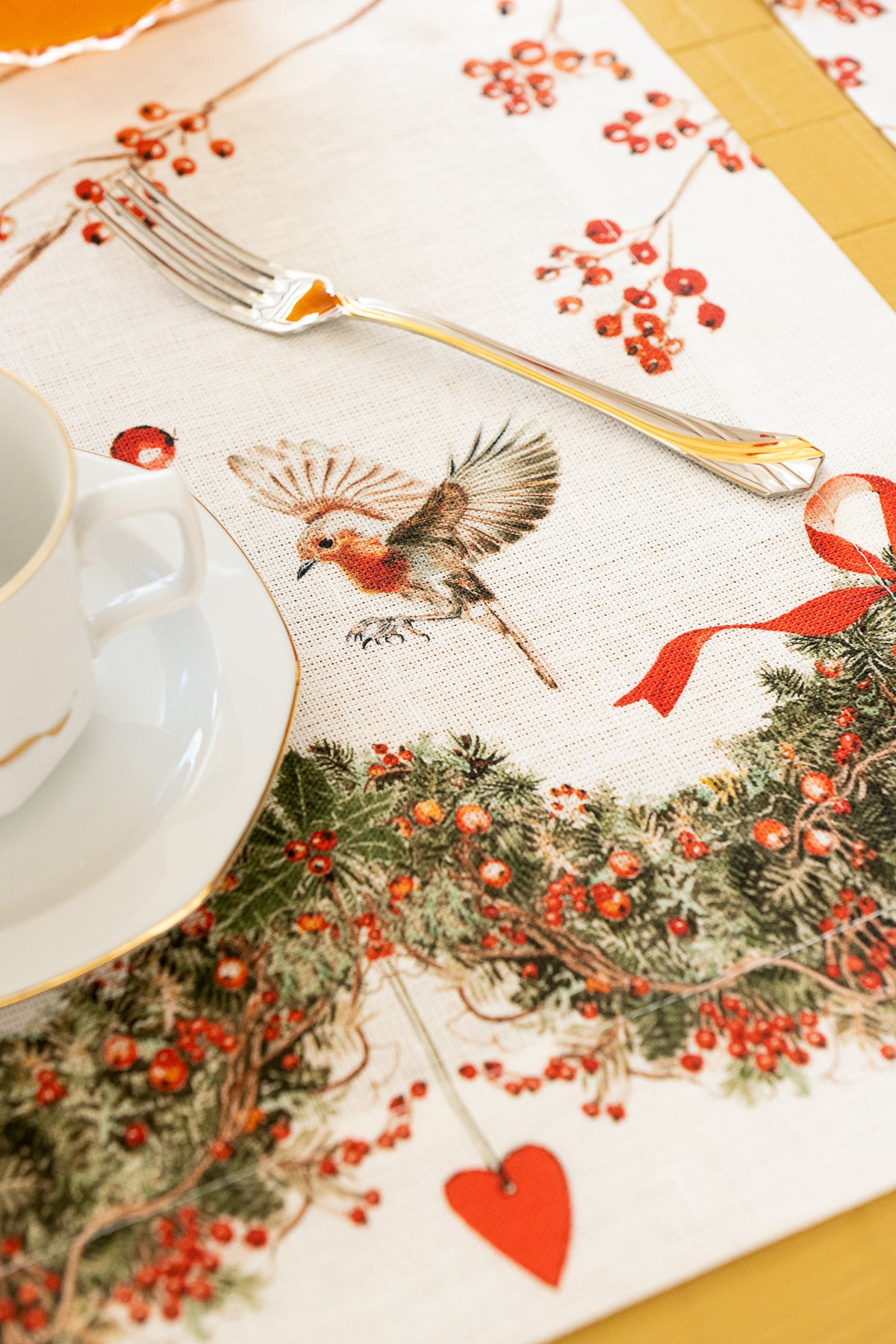 Lot de 4 sets de table « Janine » en lin 100 % fabriqués en Italie