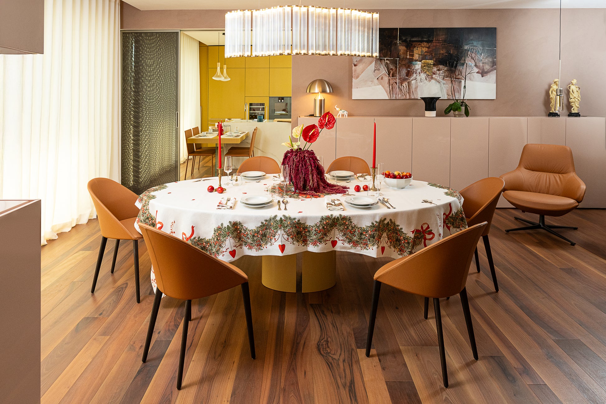 Tovaglia in lino «Janine», 100% Made in Italy