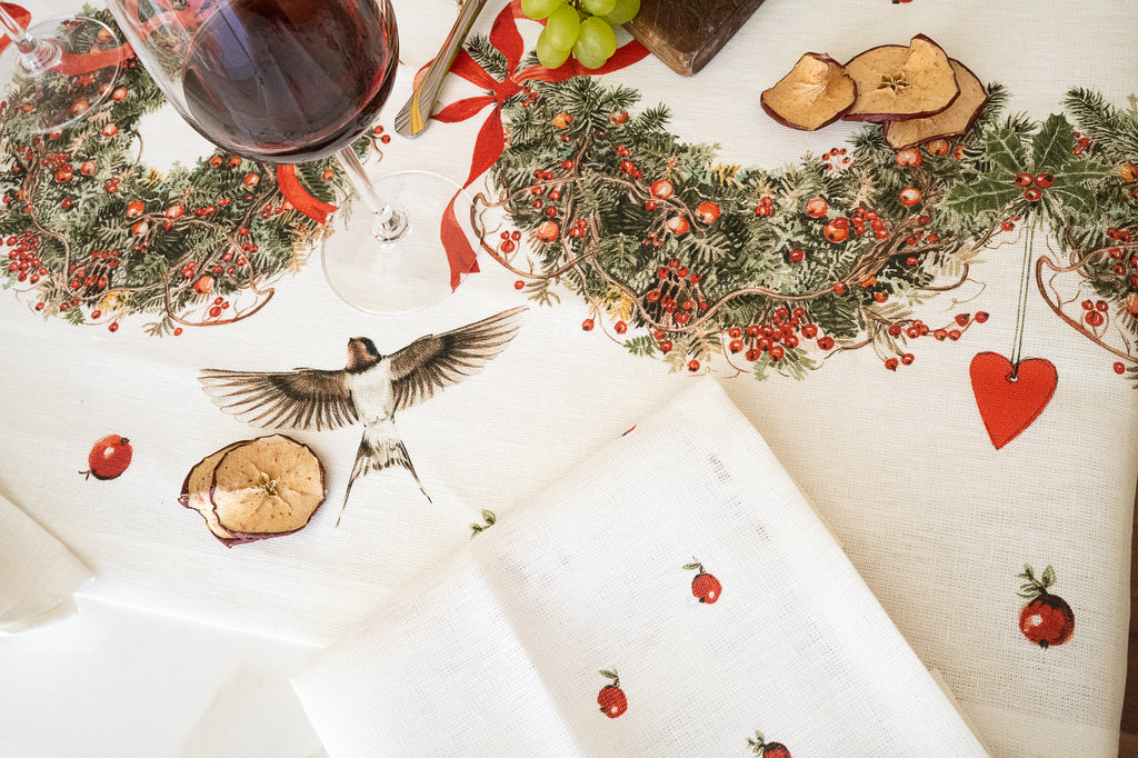 Tovaglia in lino «Janine», 100% Made in Italy