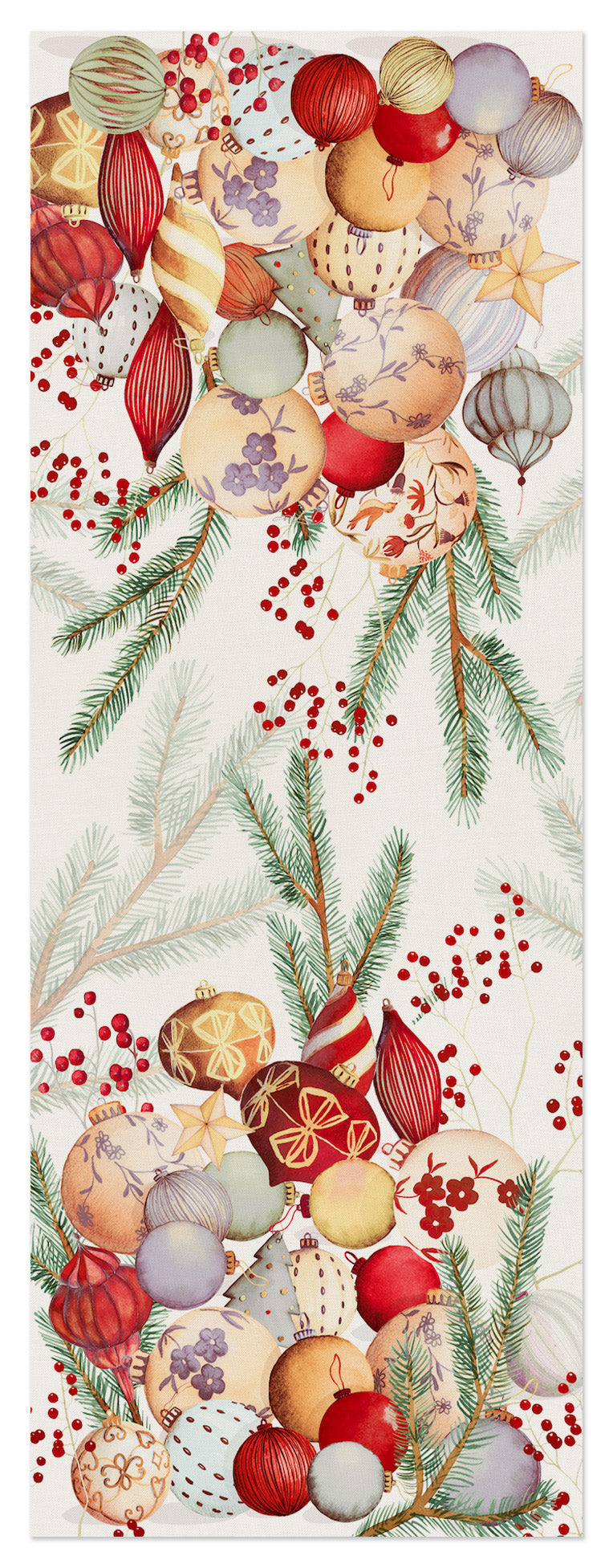 Linen Runner «Jingle» 100% Made in Italy