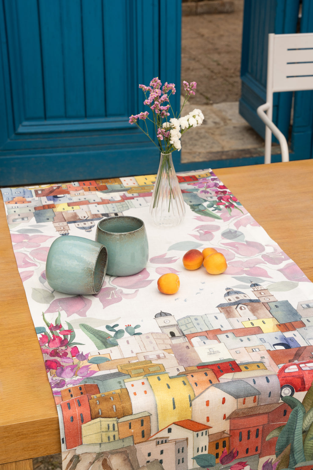 Pure Linen Runner La Riviera 100% Made in Italy