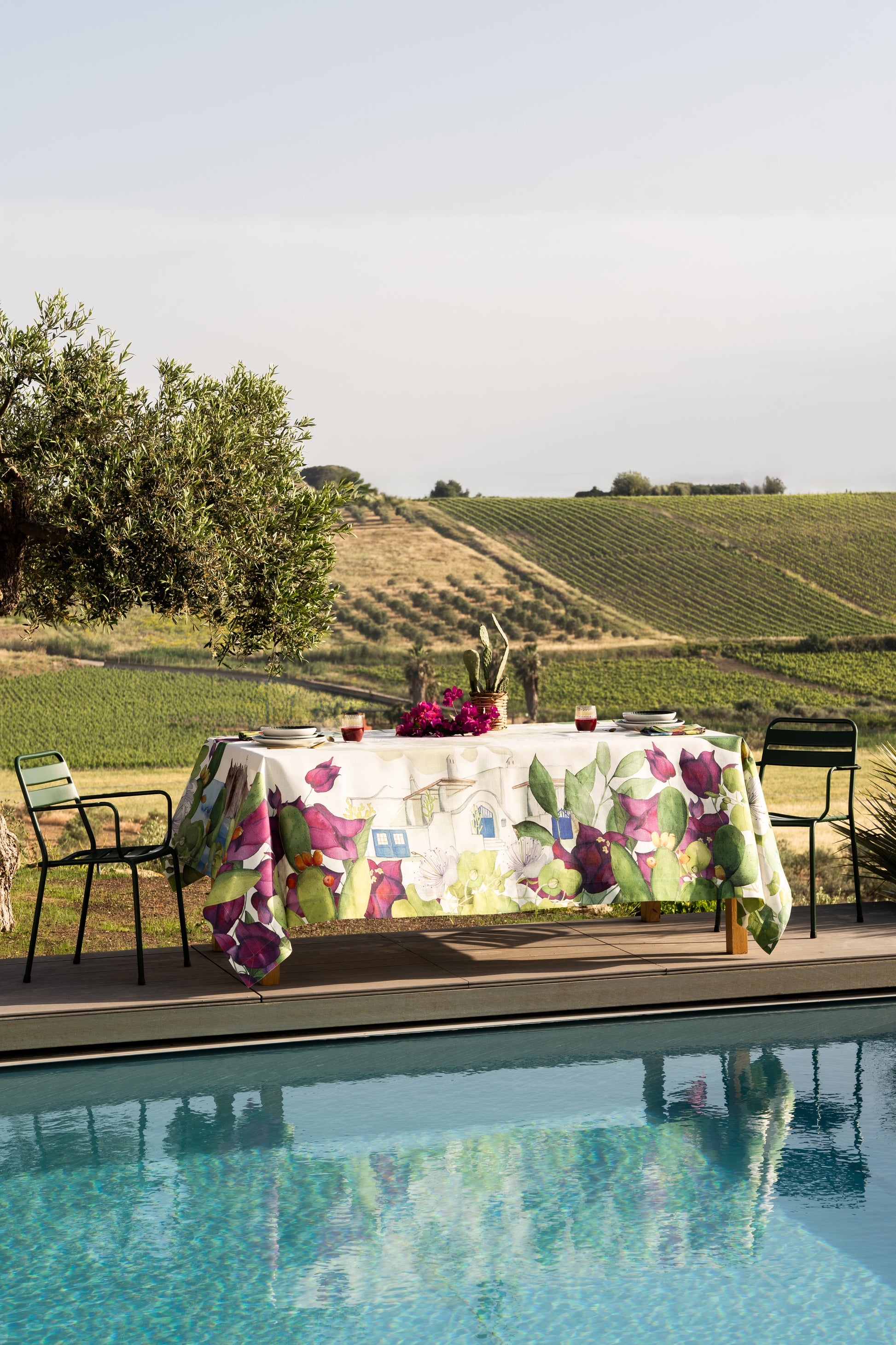 Linen Tablecloth Lipari 100% Made in Italy