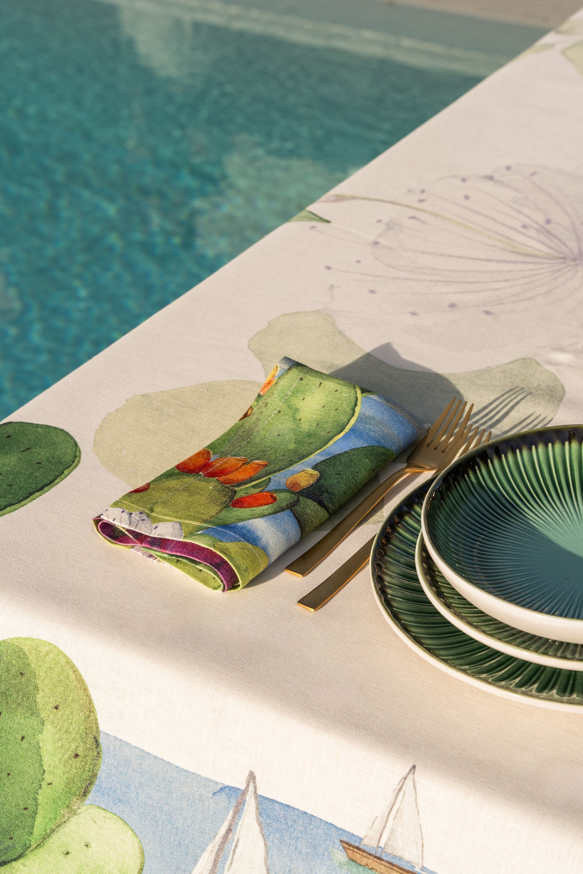 Set of 4 Napkins Lipari 100% Made in Italy