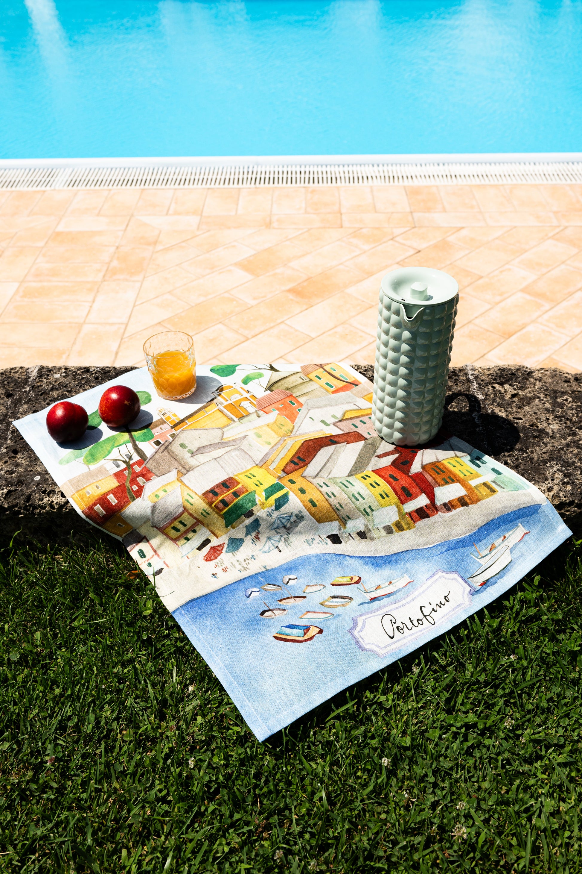 Kitchen Towels «Portofino», 100% Made in Italy - The Napking