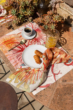 Set of 4 Placemats «Corals» Linen 100% Made in Italy