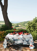 Linen Tablecloth «Oltremare», 100% Made in Italy