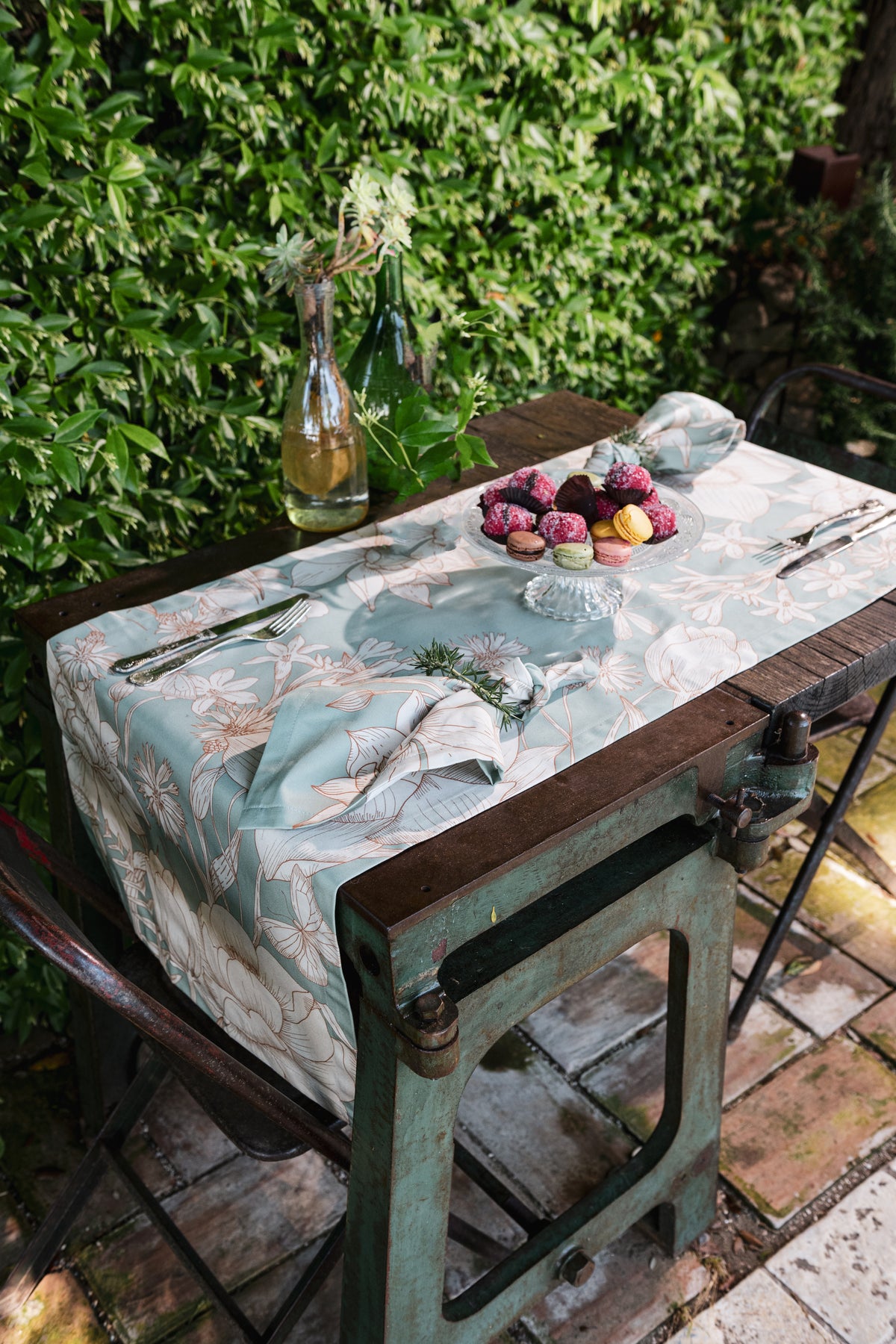 Cotton Satin Runner «Amelie» 100% Made in Italy - The Napking