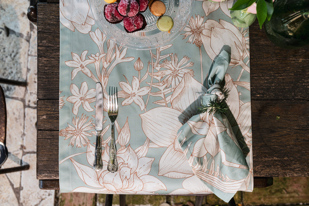 Cotton Satin Runner «Amelie» 100% Made in Italy - The Napking