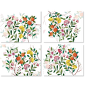 Set of 4 Placemats Les Agrumes Premium quality Linen