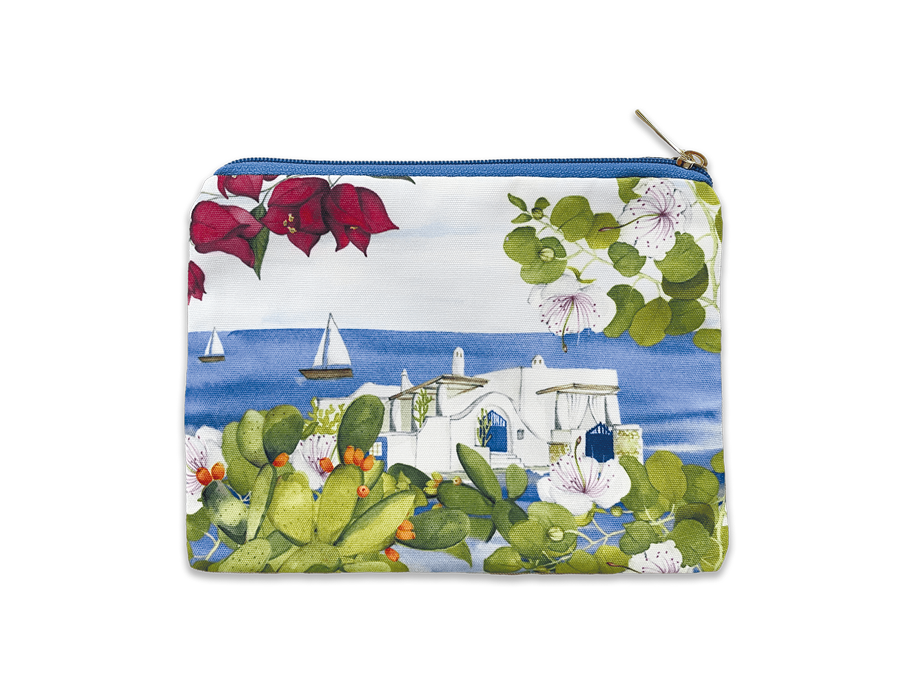 Cotton Trousse «Lipari», 100% Made in Italy