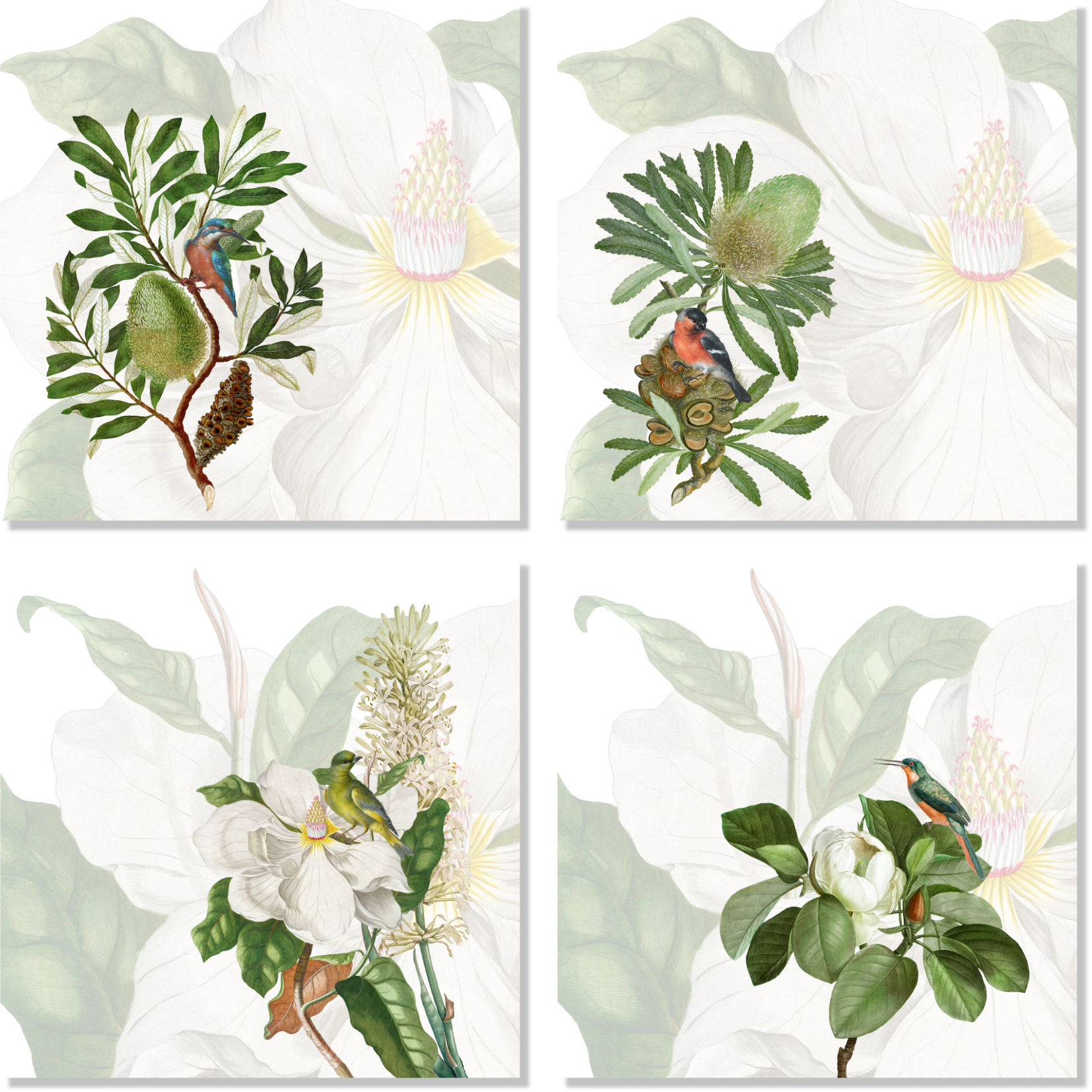 Set Of 4 Napkins Loma 100% Made in Italy