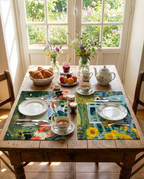 Set of 2 Placemats Set in Panama Cotton Love story