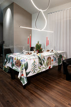 Menù di Natale Tablecloth Cotton Satin