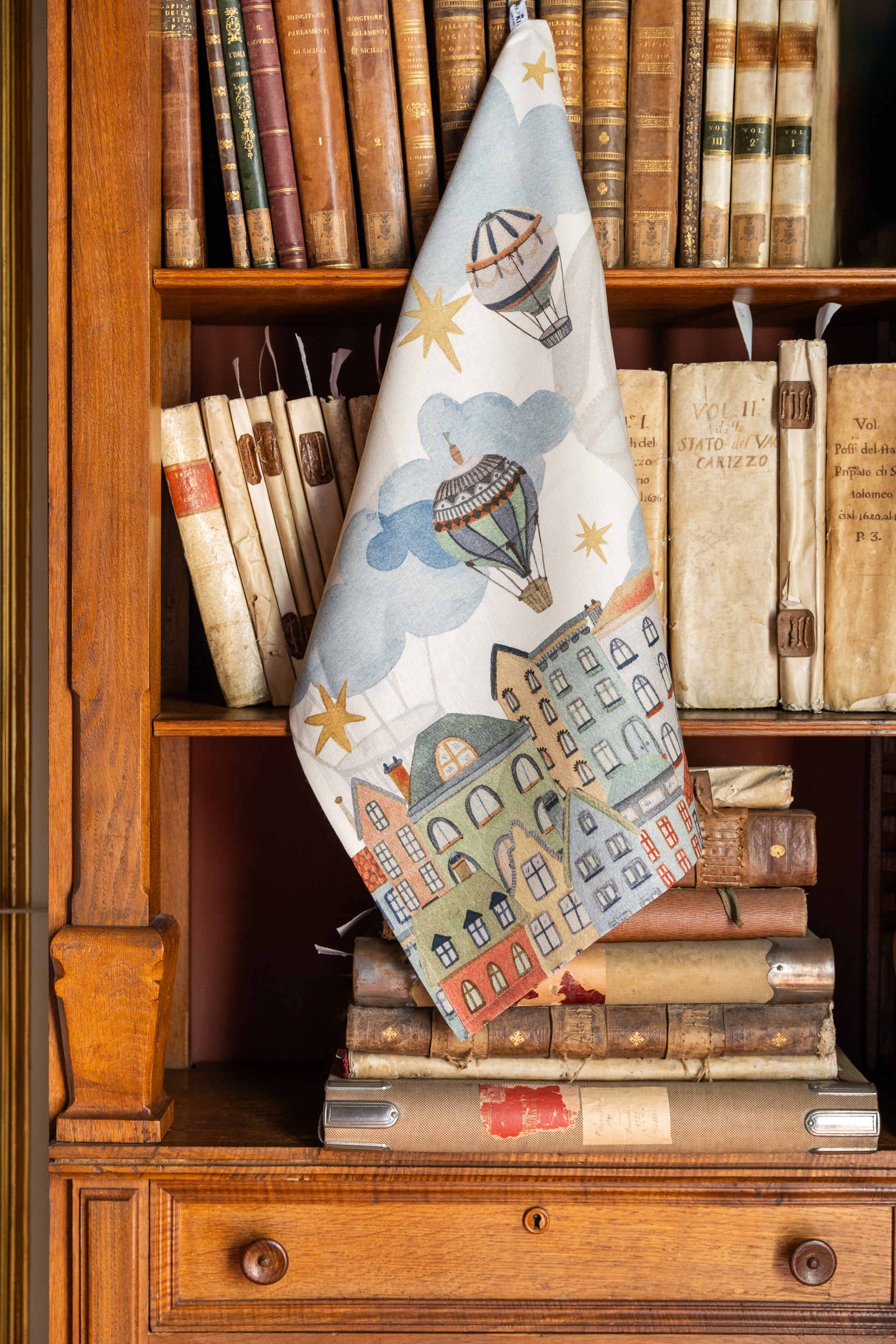 Kitchen Towels Mongolfiere 100% Made in Italy The Napking