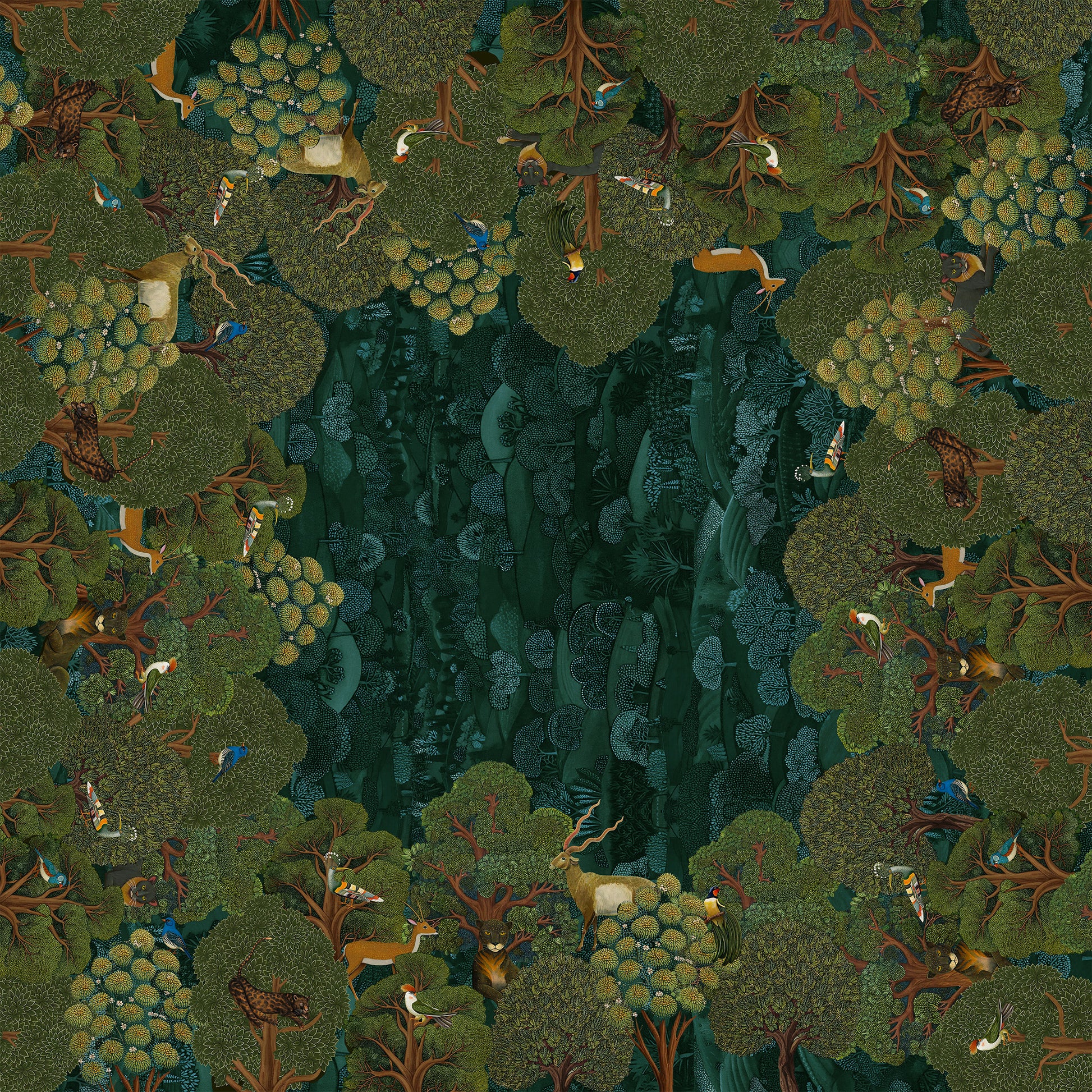 Madikwe tablecloth premium linen with digitally printed decorative design