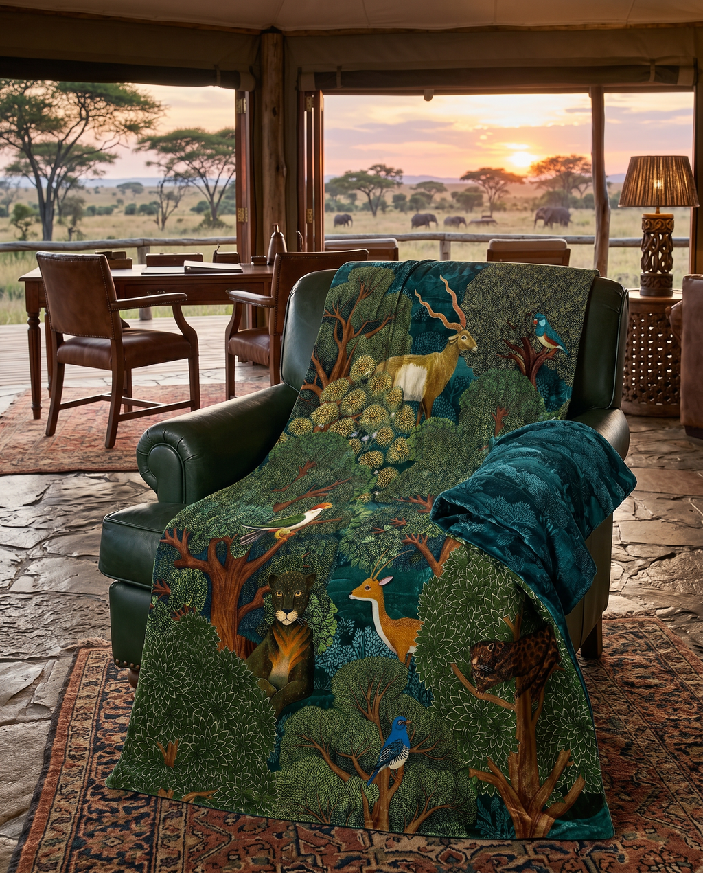 Madikwe Plaid Velvet