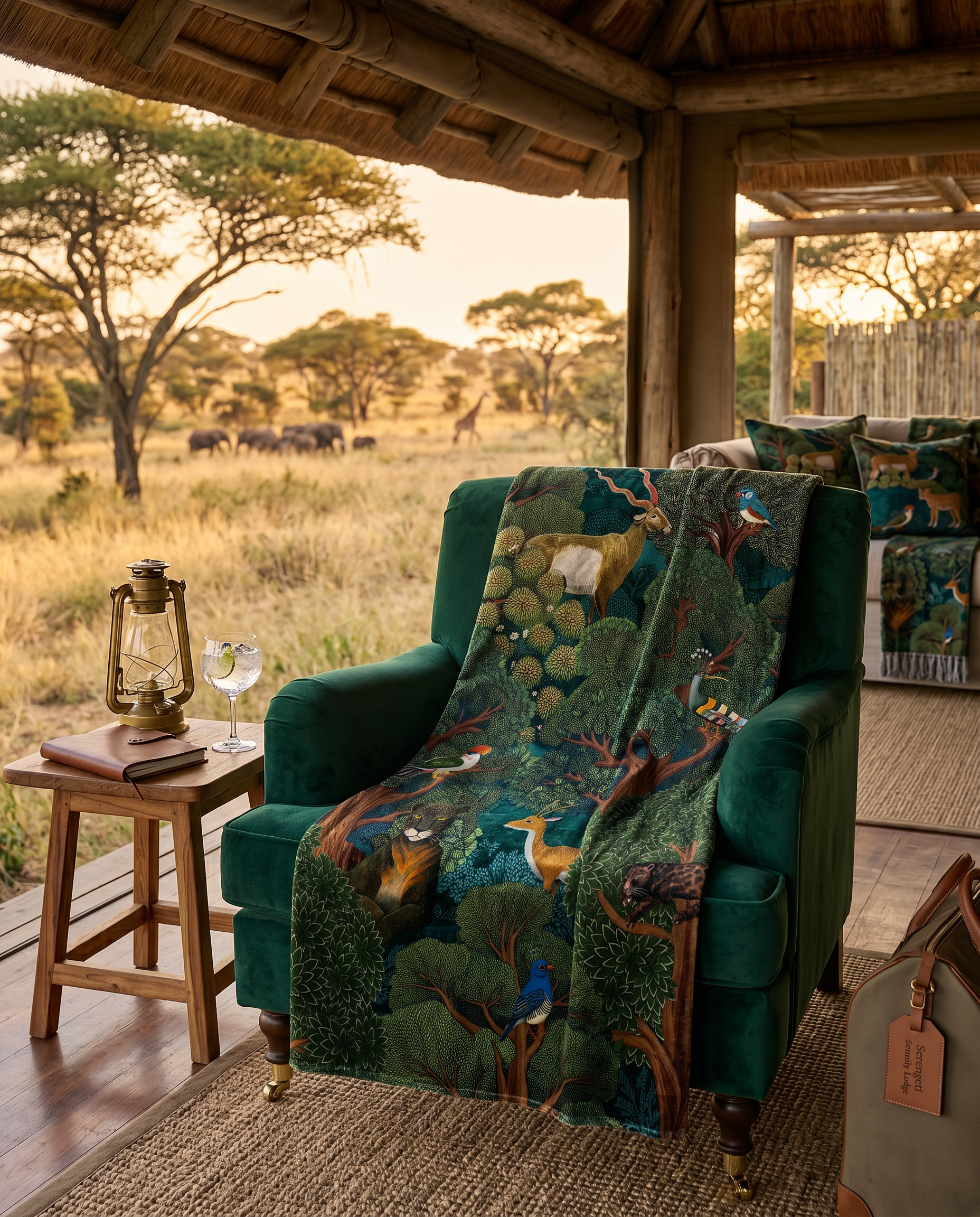 Madikwe Plaid Velvet