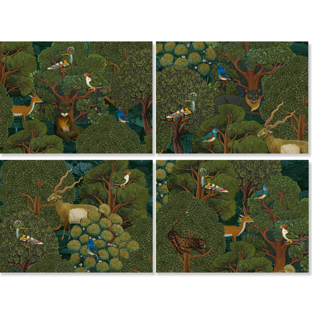 Madikwe set of 4 placemats in premium linen by The Napking