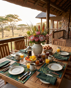 Madikwe styled table setting in premium linen by The Napking