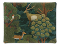 Madikwe small acrylic tray 37 x 28 cm with printed linen surface and warm decorative motif