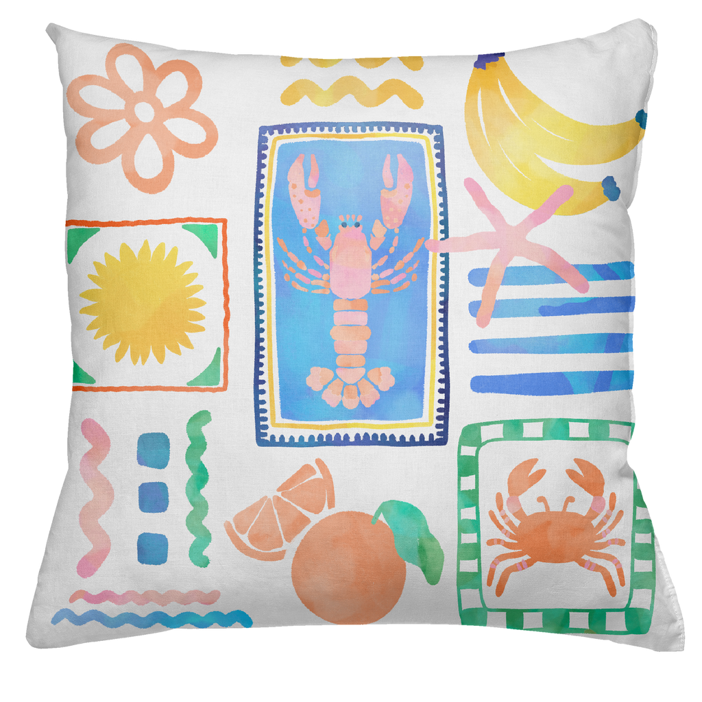 Cushion Canvas Marina Pop, 100% Made in Italy