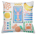 Coussin en toile Marina Pop, 100 % fabriqué en Italie