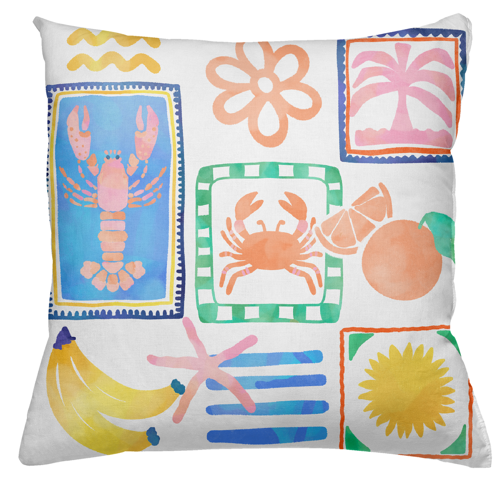 Cushion Canvas Marina Pop, 100% Made in Italy