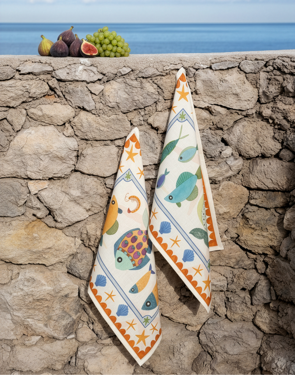 Kitchen Towels Marinella 100% Made in Italy