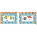 Lot de 2 sets de table rectangulaires en carton bois Marinella