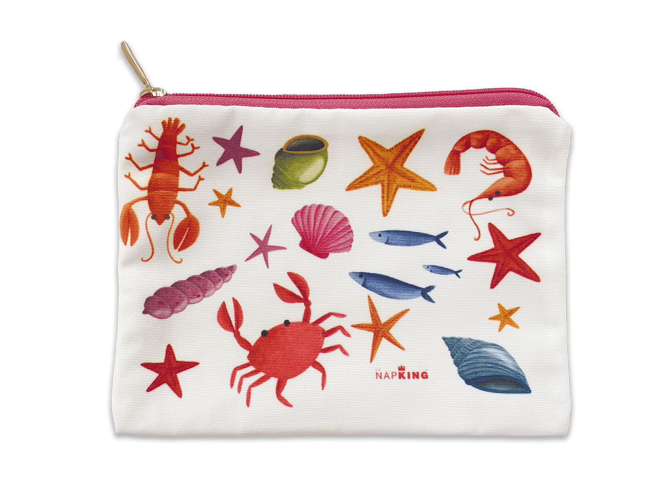 Cotton Trousse «Marzamemi», 100% Made in Italy