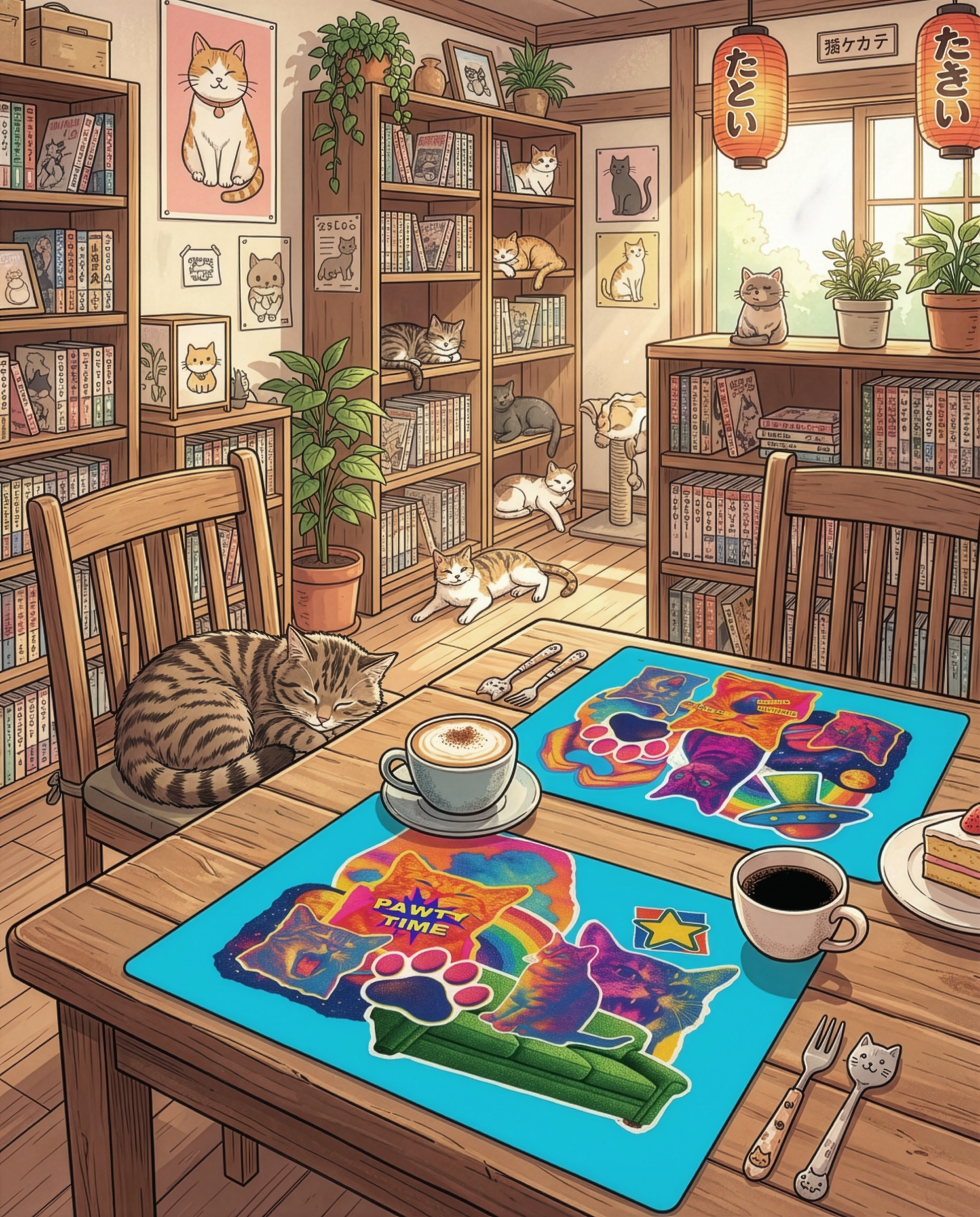 Set of 2 Placemats Set in Panama Cotton MeHow