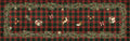 Merry Moments Runner Premium Linen with festive holiday print, 80x250 cm