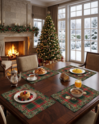 Merry Moments styled table setting in premium linen by The Napking