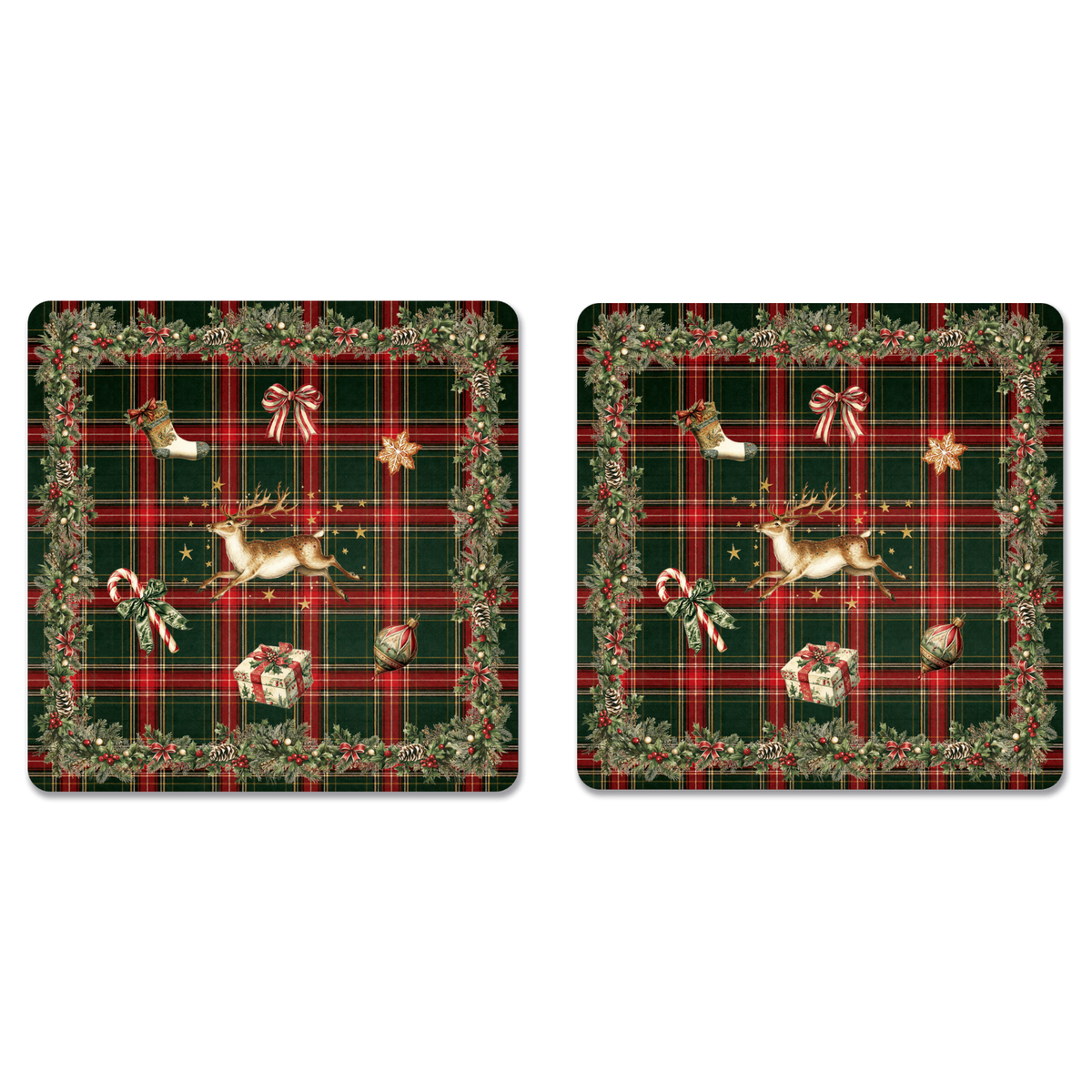 Merry Moments Set of 2 Coasters