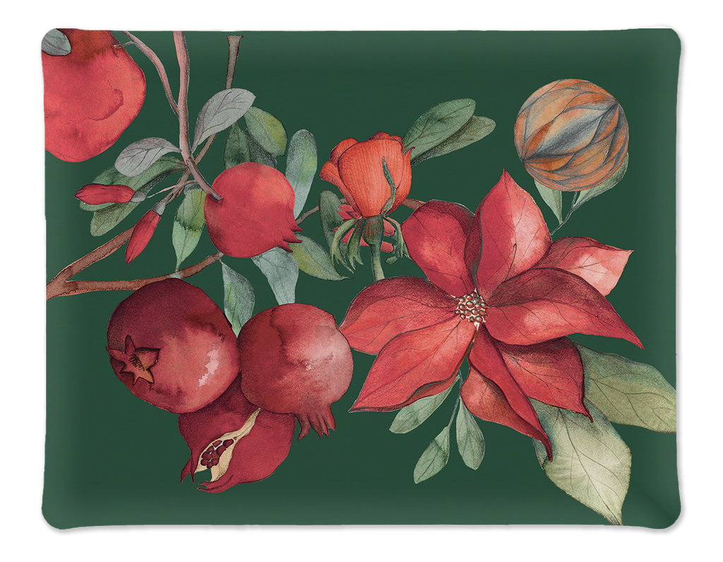 Tray «Grenade» Green Variant, 100% Made in Italy The Napking