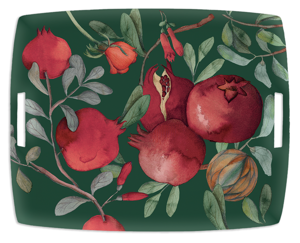 Tray «Grenade» Green Variant, 100% Made in Italy