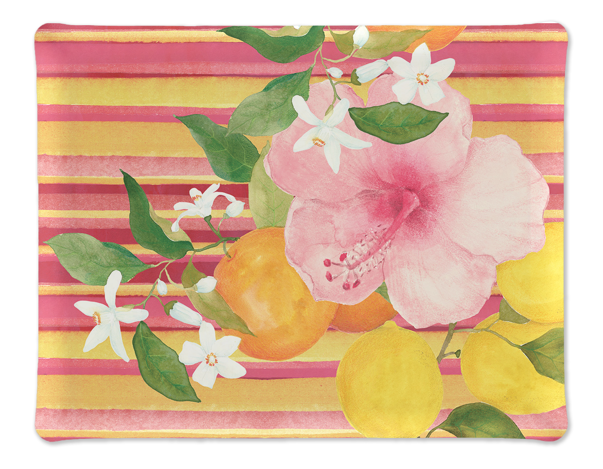 Tray «Ibiscus», 100% Made in Italy - The Napking