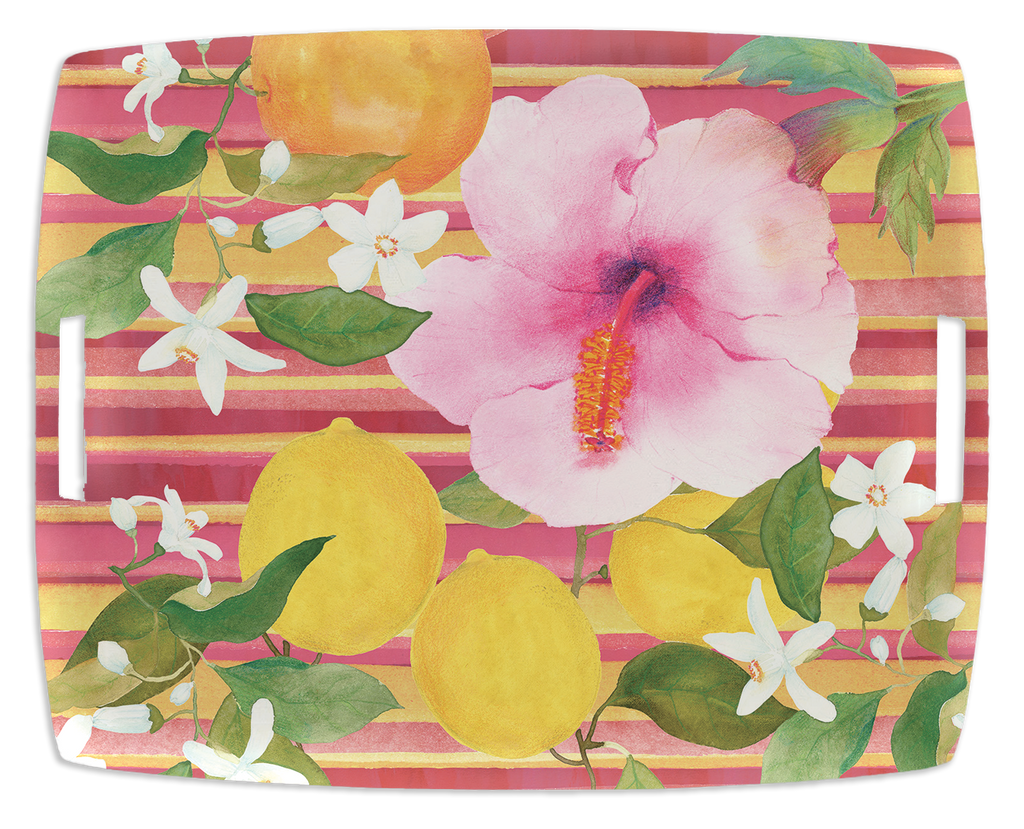 Tray «Ibiscus», 100% Made in Italy - The Napking