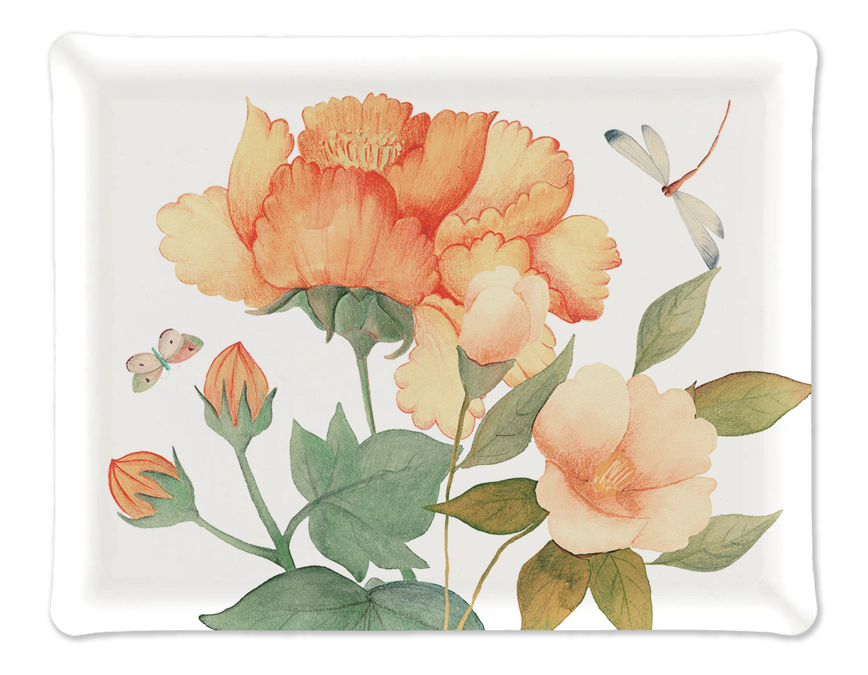 Tray «Peony», 100% Made in Italy