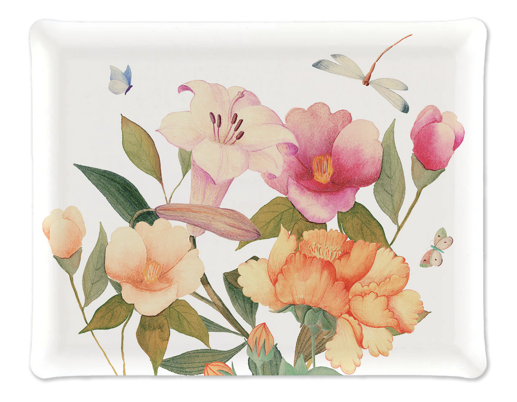 Tray «Peony», 100% Made in Italy