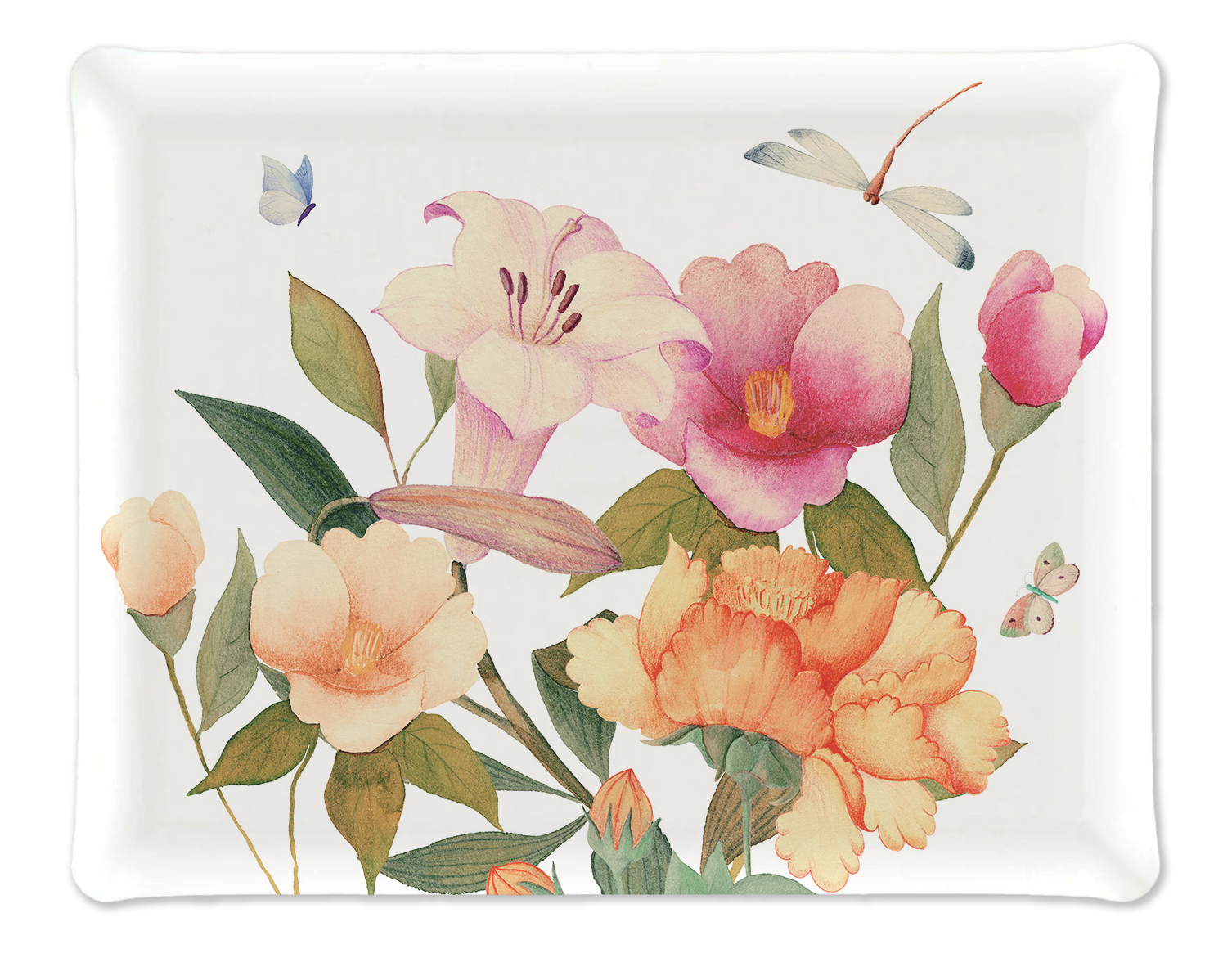 Tray «Peony», 100% Made in Italy